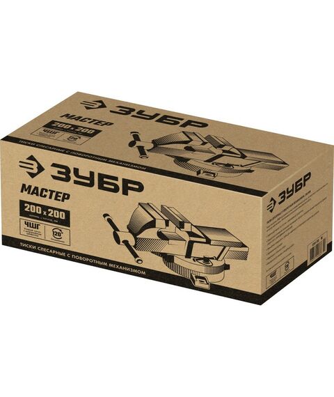 Слесарные тиски Зубр 200 мм [3258-200_z02] фотографии