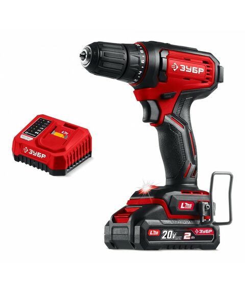 Дрель-шуруповерт Зубр ДШ-40-21 20 В, 40 Н·м, 1 АКБ LMS (2 А·ч) фотографии