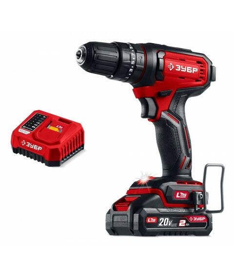 Ударная дрель-шуруповерт Зубр ДШУ-40-21 20 В, 40 Н·м, 1 АКБ LMS (2 А·ч) фотографии