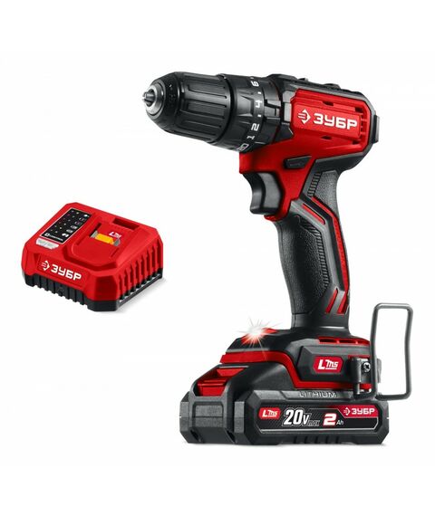 Бесщеточная ударная дрель-шуруповерт Зубр ДБУ-45-21 ЗУБР 20 В, 45 Н·м, 1 АКБ LMS (2 А·ч) фотографии