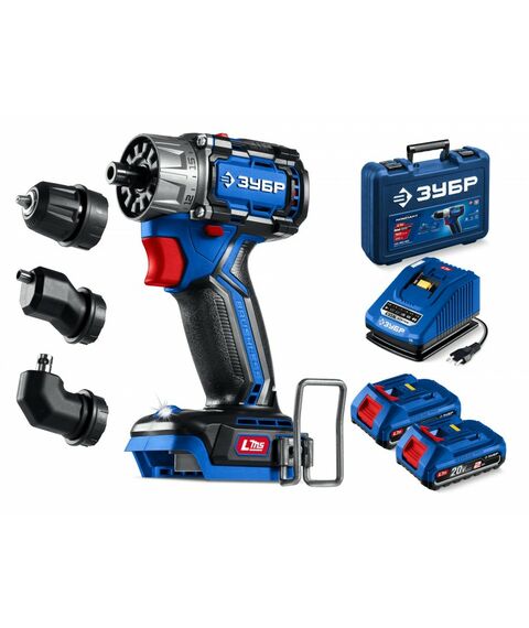 {[ru]:Бесщеточная модульная дрель-шуруповерт Зубр DB-50-22-H3 КОМПАКТ Комби