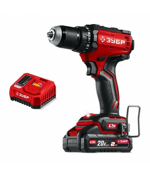 Бесщеточная дрель-шуруповерт Зубр ДБ-65-21 20 В, 65 Н·м, 1 АКБ LMS (2 А·ч) фотографии