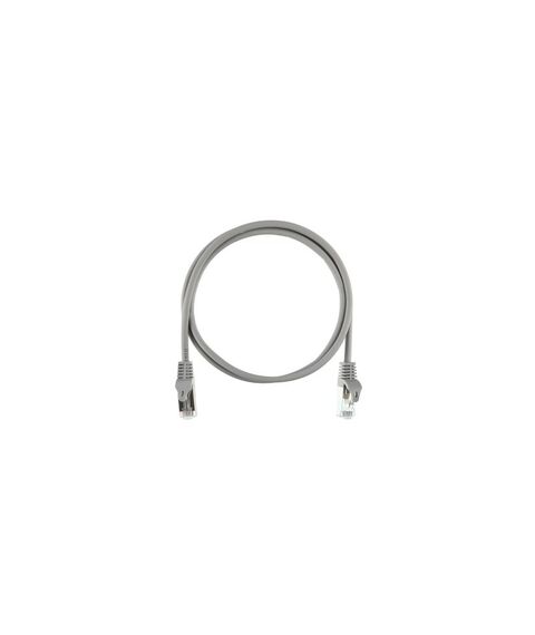 Коммутационный шнур Nikomax NMC-PC4SD55B-ES-005-C-GY Essential Line F/UTP 4 пары Кат.5е (Класс D), 100МГц, 2хRJ45/8P8C, T568B, заливной, с защитой защелки, многожильный, BC (чистая медь), 26AWG (7x0,150мм), полимерный материал, исполнение кабельного изделия нг(А)-HF, серый, 0,5м фотографии