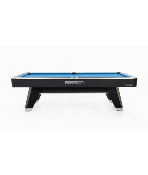 Стол / пул Rasson Acurra 9 ф (черный, сланец 25 мм) в комплекте с плитой, аксессуары + сукно фотографии