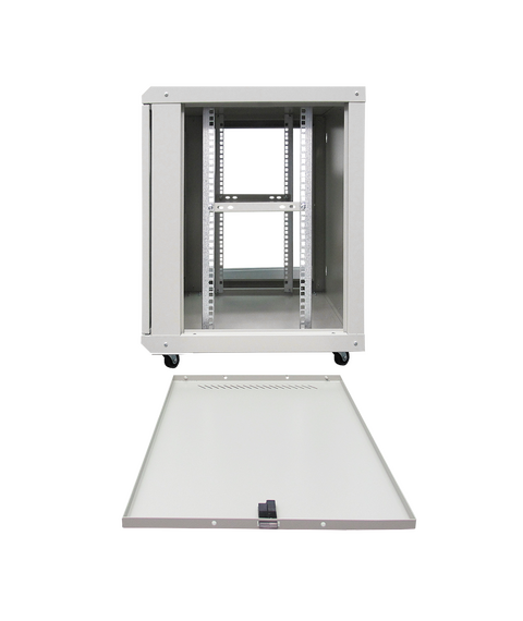 Шкаф телекоммуникационный настенный ST ST-NCP12U600 (СЕРЫЙ) С ПОЛКОЙ фотографии