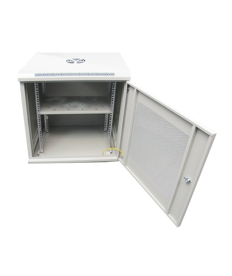 Шкаф телекоммуникационный настенный ST ST-NCP12U600 (СЕРЫЙ) С ПОЛКОЙ фотографии