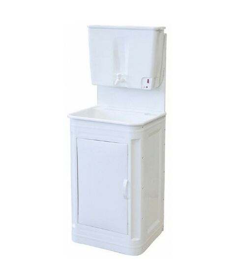 Умывальник Мойдодыр-Чистюля пластиковый, бак 10л без ЭВН, разборная тумба фотографии