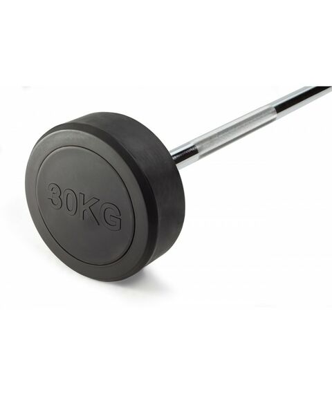 Штанга неразборная обрезиненная VictoryFit VF-DX4300 30 кг, прямой гриф фотографии