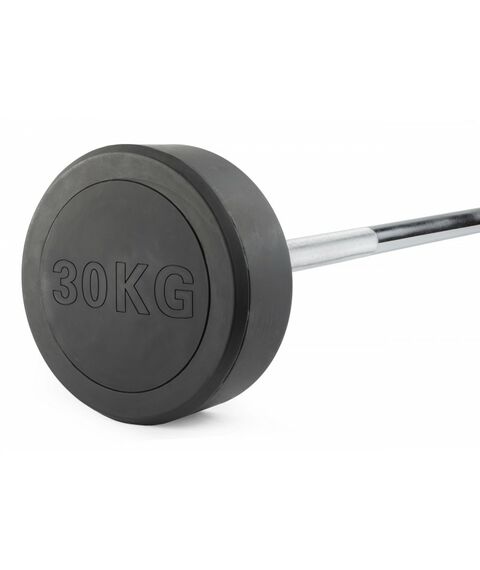 Штанга неразборная обрезиненная VictoryFit VF-DX4300 30 кг, прямой гриф фотографии