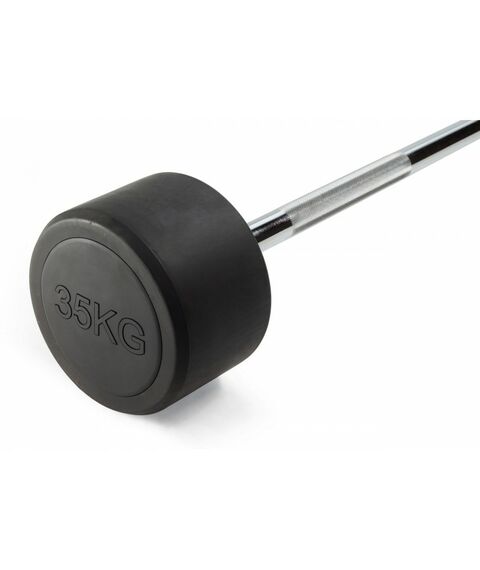 Штанга неразборная обрезиненная VictoryFit VF-DX4350 35 кг, прямой гриф фотографии