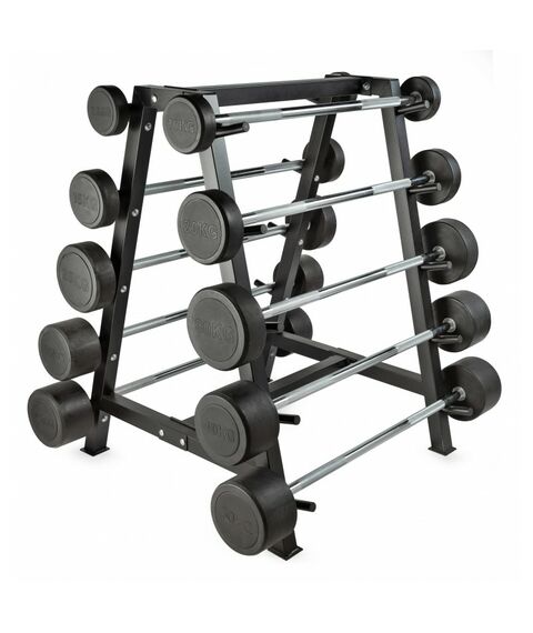 Штанга неразборная обрезиненная VictoryFit VF-DX4350 35 кг, прямой гриф фотографии