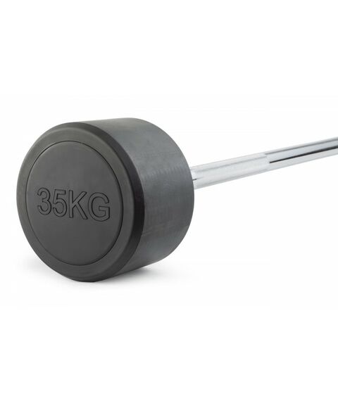 Штанга неразборная обрезиненная VictoryFit VF-DX4350 35 кг, прямой гриф фотографии