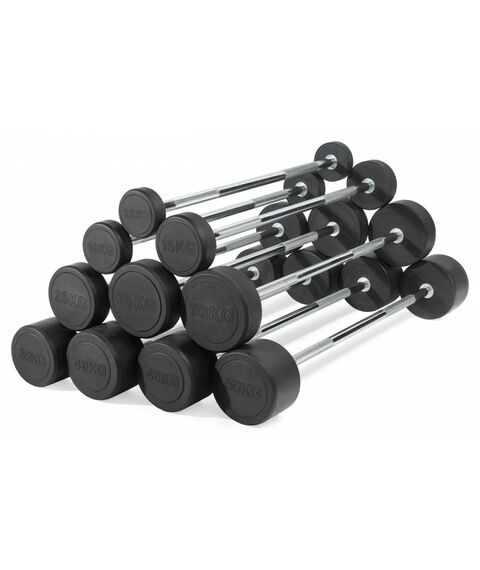 Штанга неразборная обрезиненная VictoryFit VF-DX4400 40 кг, прямой гриф фотографии