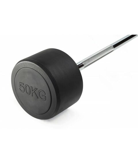 Штанга неразборная обрезиненная VictoryFit VF-DX4500 50 кг, прямой гриф фотографии