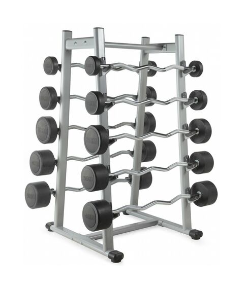 Штанга неразборная обрезиненная VictoryFit VF-DX5500 50 кг, изогнутый гриф фотографии