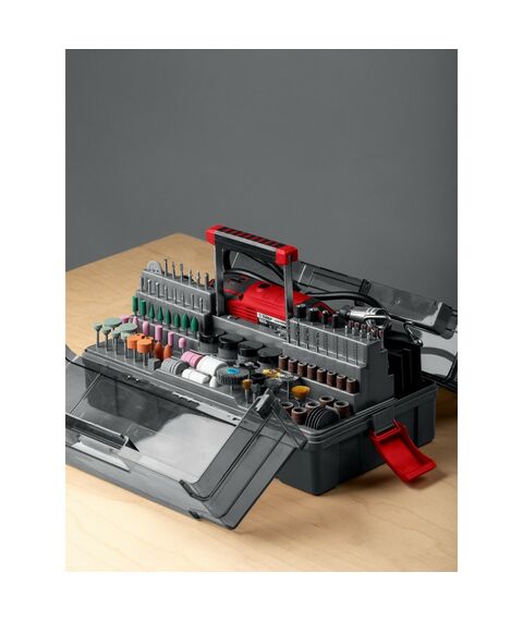 Набор мини-насадок с гравером Зубр ЗГ-160-H245 245 предметов, 160 Вт фотографии