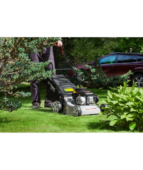 Газонокосилка бензиновая Зубр ГКБ-400 400 мм 4 л.с. фотографии