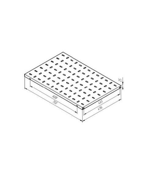 Шкафы и стойки: Полка NT S750 B 19", чёрная, L=750мм, перфорированная фотографии