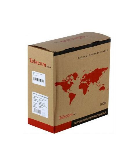 Кабель и разъемы: Кабель Telecom Ultra TUS44148E UTP, 4 пары, кат.5e, бухта 100м фотографии
