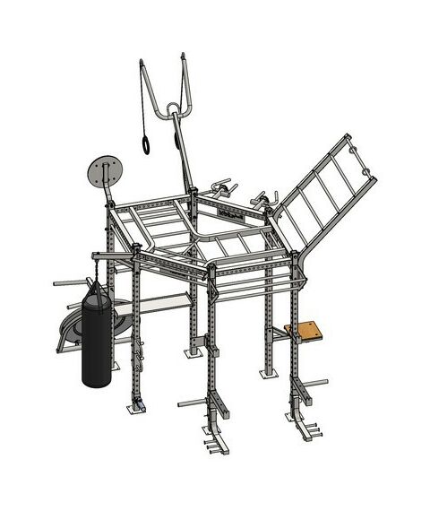 Свободные веса: Гексагональная рама для кросс-тренинга Body-Solid CLUB FULL PACKAGE фотографии