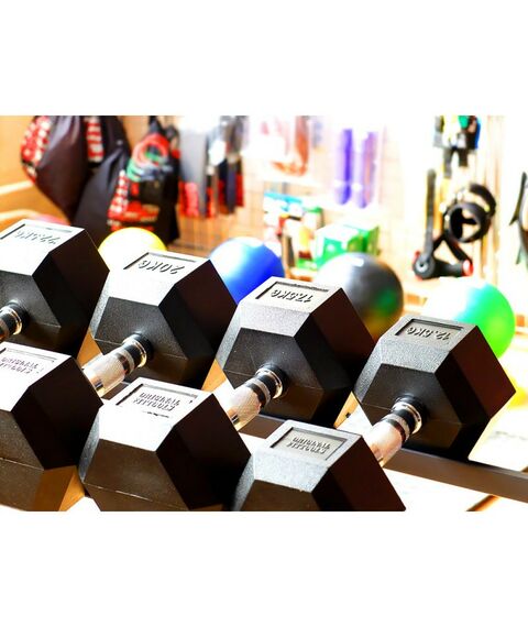 Гантели: Гантель гексагональная Original FitTools FT-HEX-47,5 47,5 кг фотографии