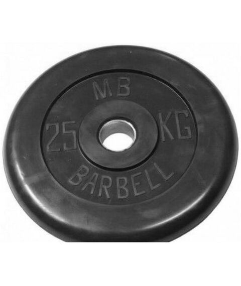 Диски d 25: Диск обрезиненный MB BARBELL MB-PltB26-25 26 мм 25 кг фотографии