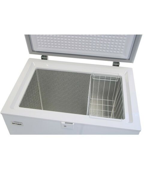 Морозильные камеры: Морозильный ларь OPTIMA BD-155WLG общий объем 155 л, одна корзина, цвет белый фотографии