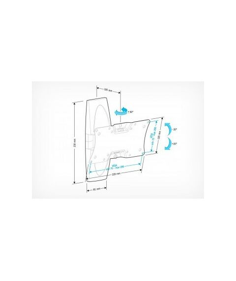 Крепеж для аудио-видео техники: Кронштейн для ТВ Holder LCDS-5062 белый фотографии