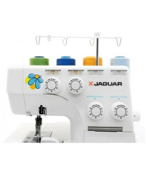 Швейные машинки: Швейная машина Jaguar A-350 3, 4-ниточный шов, ролевой шов, дифференциальная подача, скорость 1300 стежков/мин фотографии