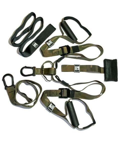 Фитнес оборудование: Петли для функционального тренинга хаки Original FitTools FT-SQUAD Максимальная нагрузка 300 кг фотографии