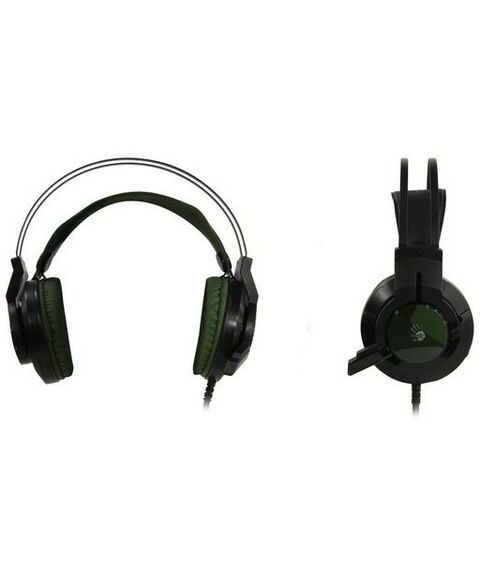 Наушники и гарнитуры: Наушники с микрофоном A4-Tech Bloody J450 Army Green 7.1, шнур 1.8м, с регулятором громкости, USB фотографии