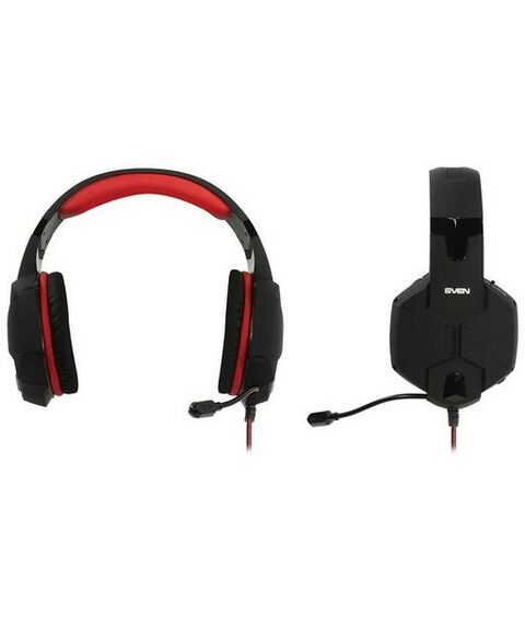 Наушники и гарнитуры: Наушники с микрофоном SVEN AP-G988MV Black-Red шнур 1.2м, с регулятором громкости фотографии