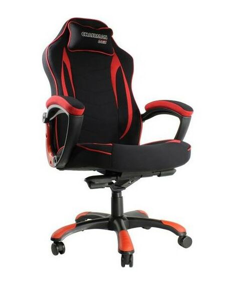 Стулья и кресла: Кресло игровое Chairman Game 28 ткань чёрный/красный [7059196] фотографии