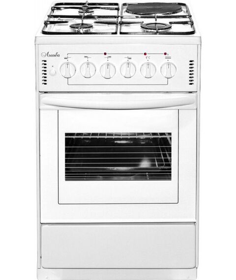 Кухонные плиты: Кухонная плита Лысьва ЭГ 1/3г01 СТ-2у 50x60x85 см, 300 °С, 57 л, белая фотографии