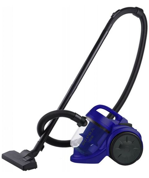 Пылесосы: Пылесосы циклон Supra VCS-1492 мощность 1400 Вт, мощность всасывания 270 Вт, система очистки с НЕРА-фильтром, контейнер для сбора пыли емкостью 2.5л, пластиковые трубки, цвет синий фотографии
