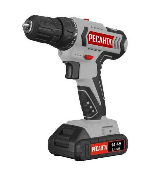 Дрели и шуруповерты: Дрель-шуруповерт аккумуляторная РЕСАНТА ДА-14-2ЛК фотографии