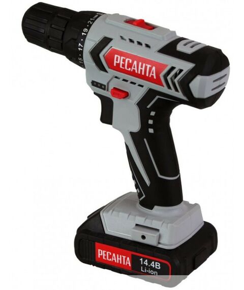 Дрели и шуруповерты: Дрель-шуруповерт аккумуляторная РЕСАНТА ДА-14-2Л фотографии