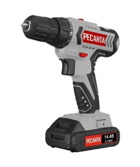 Дрели и шуруповерты: Дрель-шуруповерт аккумуляторная РЕСАНТА ДА-14-2Л фотографии