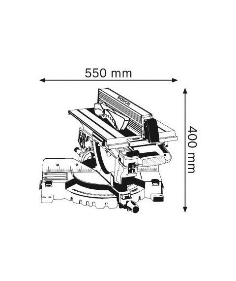 Электропилы: Торцовочная пила BOSCH GTM 12 JL 1800 Вт, 4300  об/мин, размер диска 305х30 мм, размер.раб.стола 465х308 мм, макс.ширина/макс.высота в гр. 151/95, высота заготовки в режиме настольной дисковой пилы 51 мм [0601B15001] фотографии