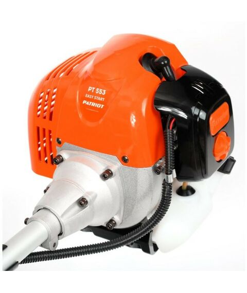 Триммеры: Бензотриммер Patriot PT 553 3.0 л.с/2.2кВт, 52 см3, нож/леска 2.4мм, неразборная штанга [250108444] фотографии