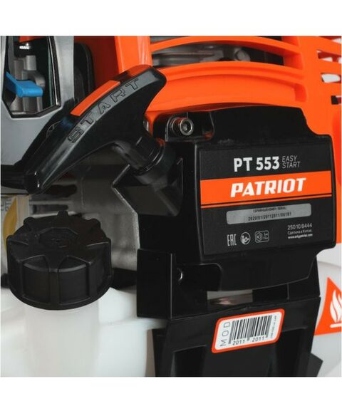 Триммеры: Бензотриммер Patriot PT 553 3.0 л.с/2.2кВт, 52 см3, нож/леска 2.4мм, неразборная штанга [250108444] фотографии