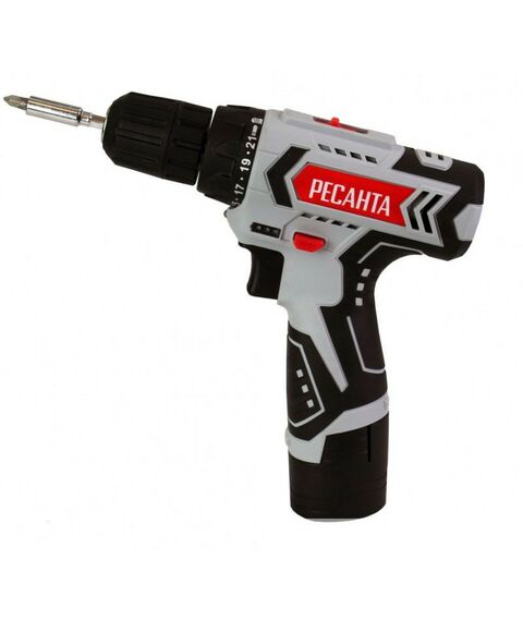 Дрели и шуруповерты: Дрель-шуруповерт аккумуляторная РЕСАНТА ДА-12-2Л фотографии