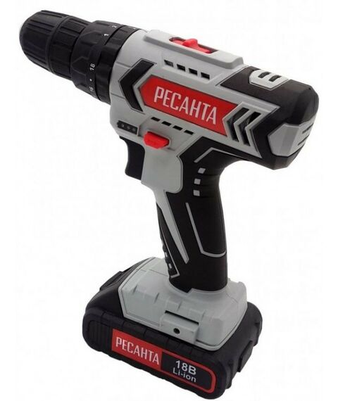 Дрели и шуруповерты: Дрель-шуруповерт аккумуляторная РЕСАНТА ДА-18-2ЛК-У фотографии