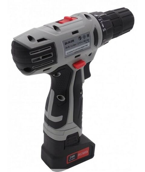 Дрели и шуруповерты: Дрель-шуруповерт аккумуляторная РЕСАНТА ДА-24-2ЛК-У фотографии