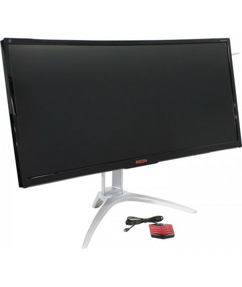 Мониторы: ЖК-монитор AOC AG352QCX Black&Silver 35" Curved LCD, Ultra Wide, 2560x1080, D-Sub, HDMI, DP, USB 3.0 Hub фотографии