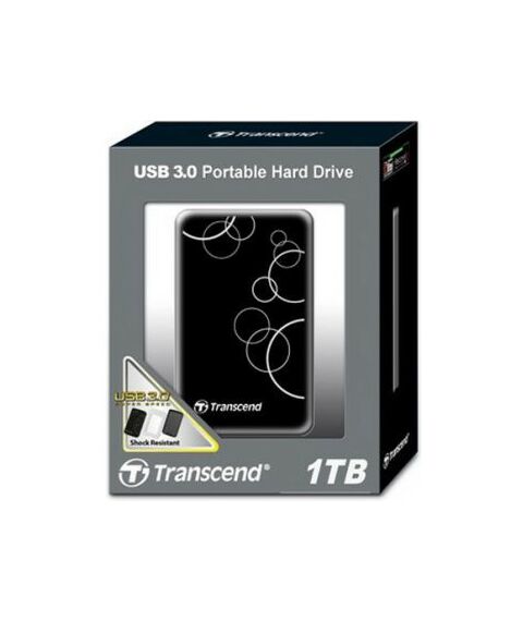 Внешние жесткие диски: Внешний жесткий диск Transcend StoreJet 25A3 1Tb USB3.0 Portable 2.5" EXT RTL [TS1TSJ25A3K] фотографии