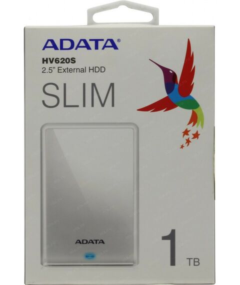 Внешние жесткие диски: Внешний HDD AData 1Tb HV620 Slim USB3.1 2.5" EXT RTL [AHV620S-1TU31-CWH] фотографии