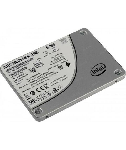 SSD-накопители: SSD-накопитель Intel 960 Gb D3-S4510 Series SATA 6Gb/s 2.5" 3D TLC [SSDSC2KB960G801] фотографии