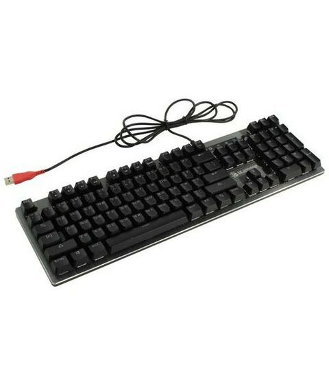Клавиатуры: Клавиатура A4-Tech Bloody B760 Gray LK Black 104КЛ, USB, подсветка клавиш фотографии