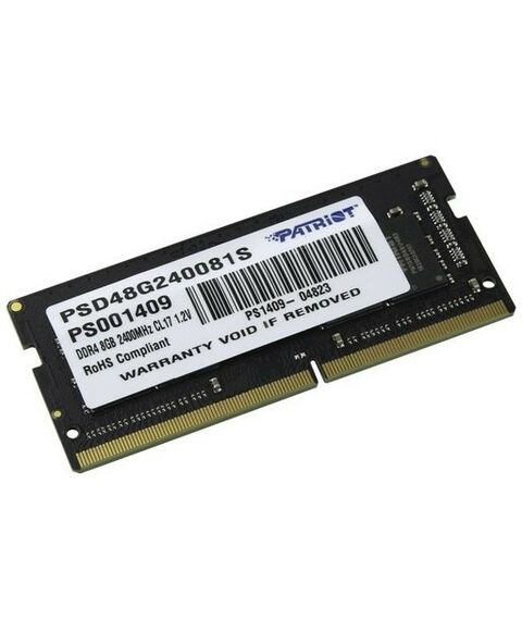 Память для ноутбуков: Модуль памяти Patriot 8Gb DDR4 SODIMM <PC4-19200> CL17 for NoteBook [PSD48G240081S] фотографии